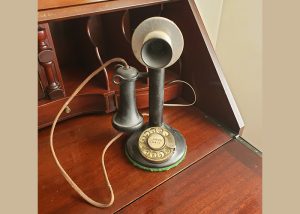 Antique telephone decor