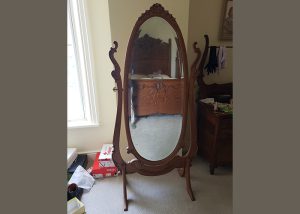 Victorian cheval mirror
