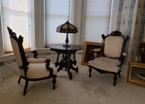 Victorian table and chairs