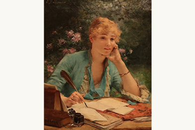 Jules Frederic Ballavoine – Penning a Love Letter
